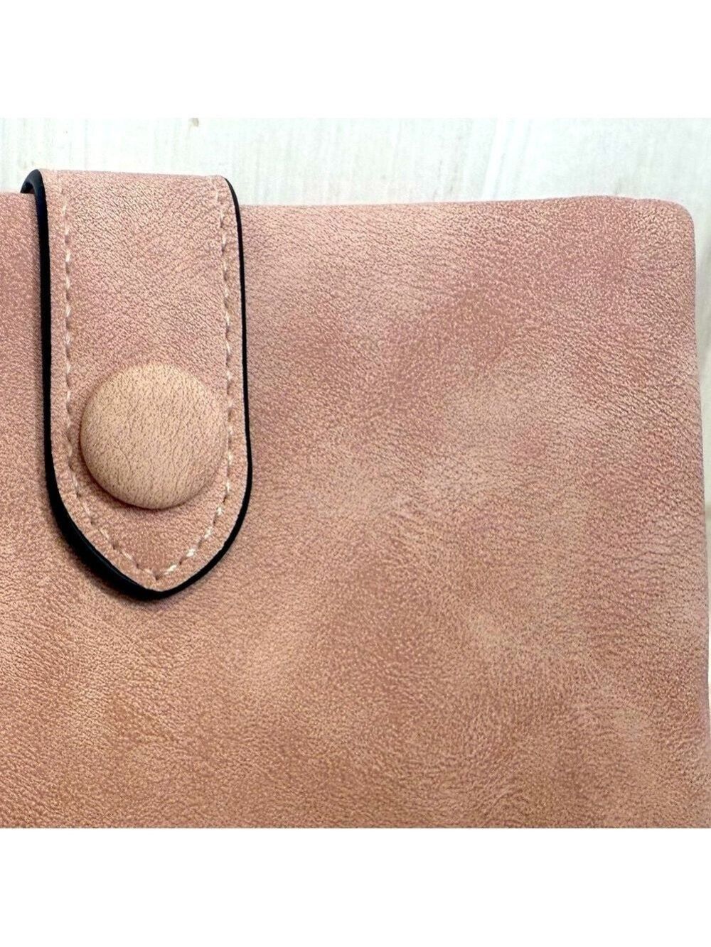 INKMILAN WOMAN’S SMALL FAUX LEATHER FASHION COMPACT BIFOLD WALLET - Picture 7 of 15